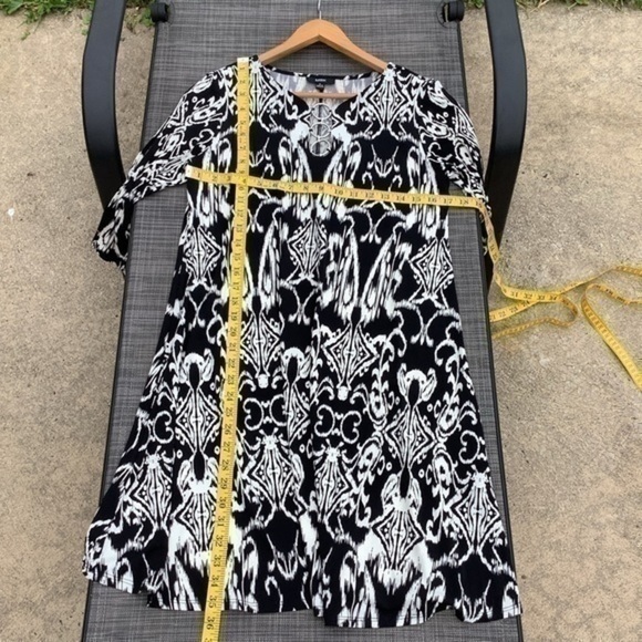 MSK pullover dress black & white - Picture 4 of 7